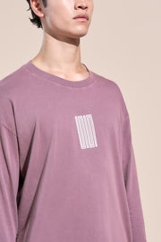 encino article 1 long sleeve logo tee mauve