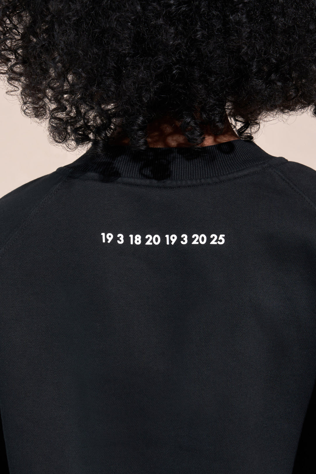 encino article 6 logo raglan sweatshirt black