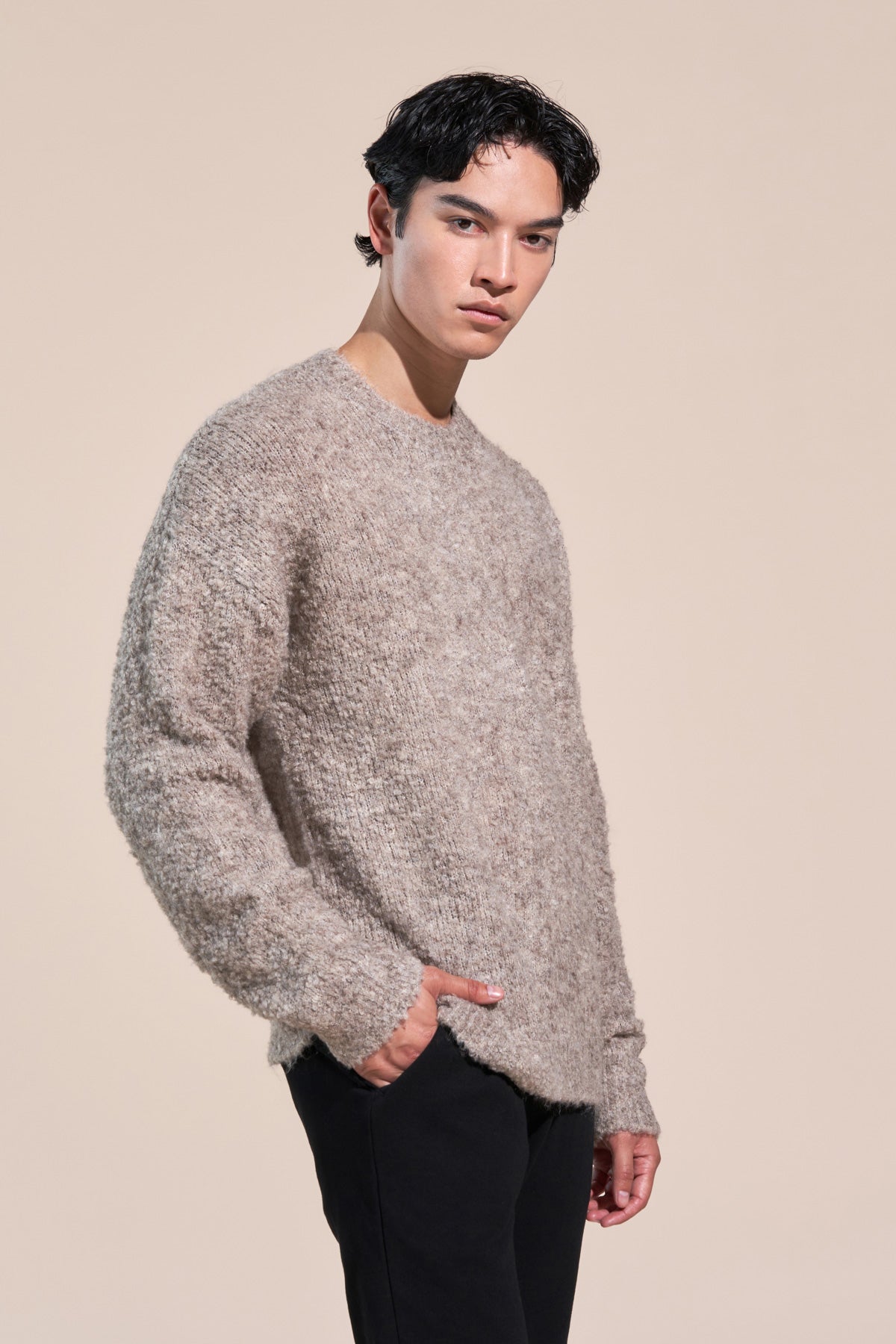 Boucle sweater top