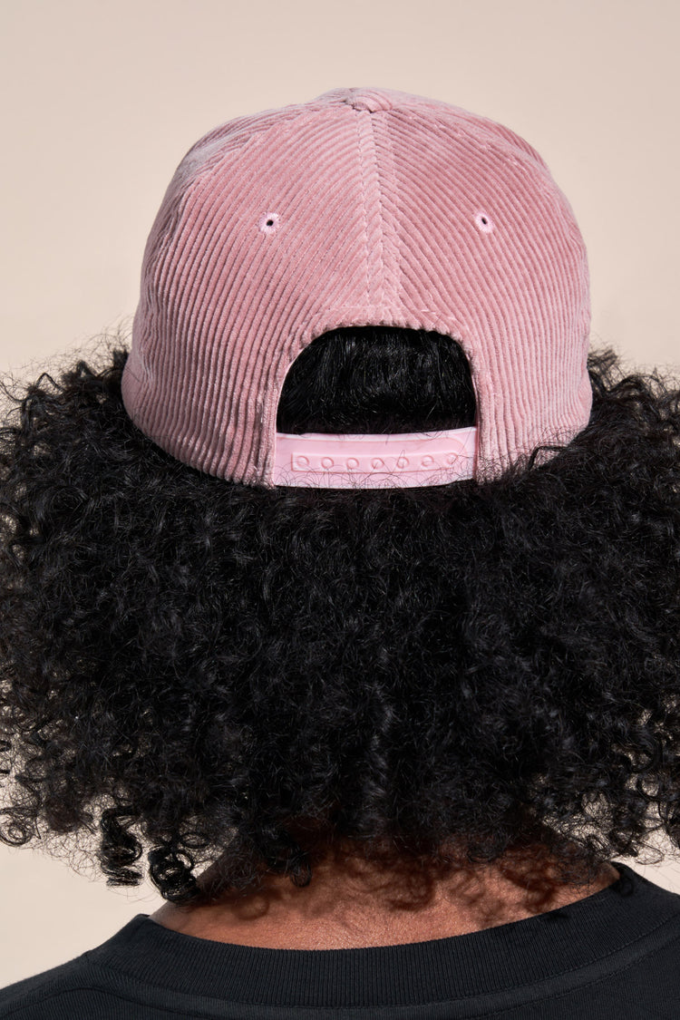 california article 7 corduroy 3d logo hat mauve