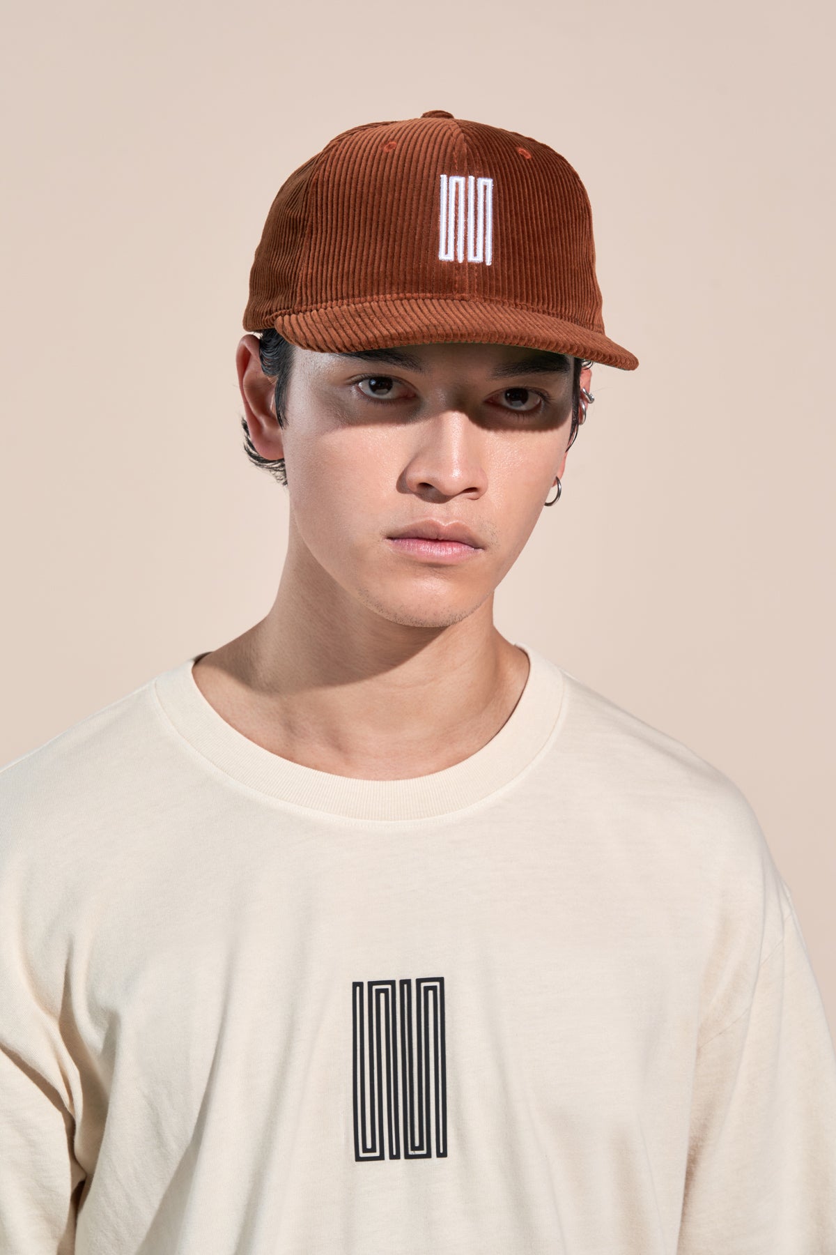 california article 7 corduroy 3d logo hat copper
